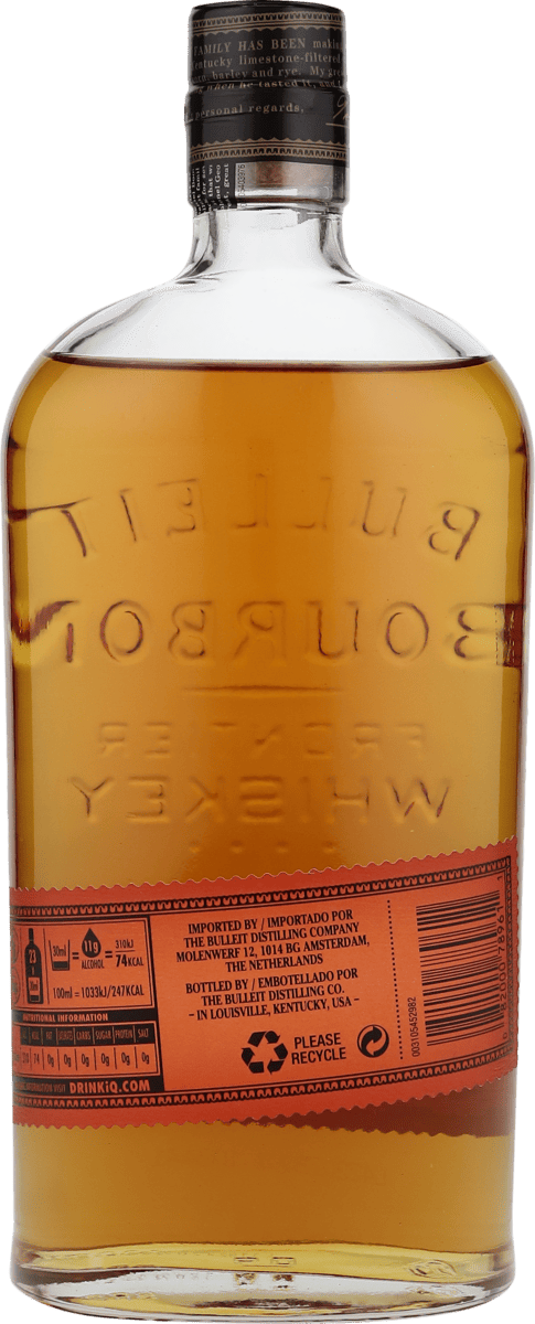 Bulleit Bourbon Whiskey 45% vol. Kentucky Straight Bourbon 0,7 l