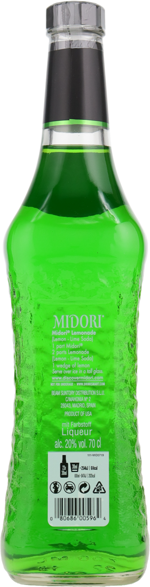 Midori-Melonen Liqueur 20% vol. Suntory 0,7 l