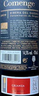 Bodegas Comenge "El Origen" Ribera del Duero Spanien BIO 0,75 l