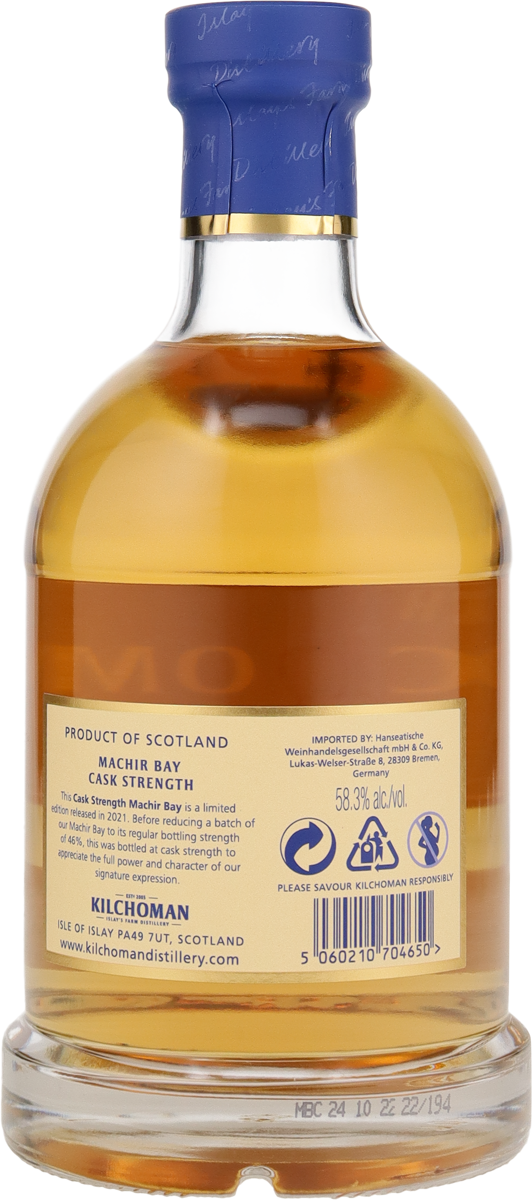 Kilchoman Machir Bay 46%vol.  Islay Single Malt Whisky 0,7 l
