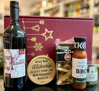 "Wein- und Delikatessenpräsent "Herzhaftes Winterpräsent" Glühwein & feine Spezialitäten Stk."