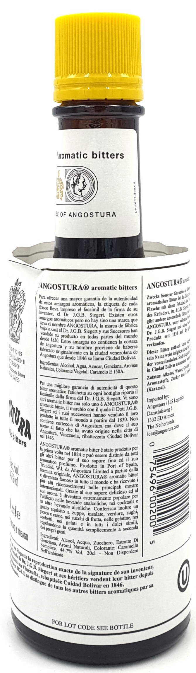 Angostura Aromatic Bitters 44,7% vol. aus Trinidad 0,2l