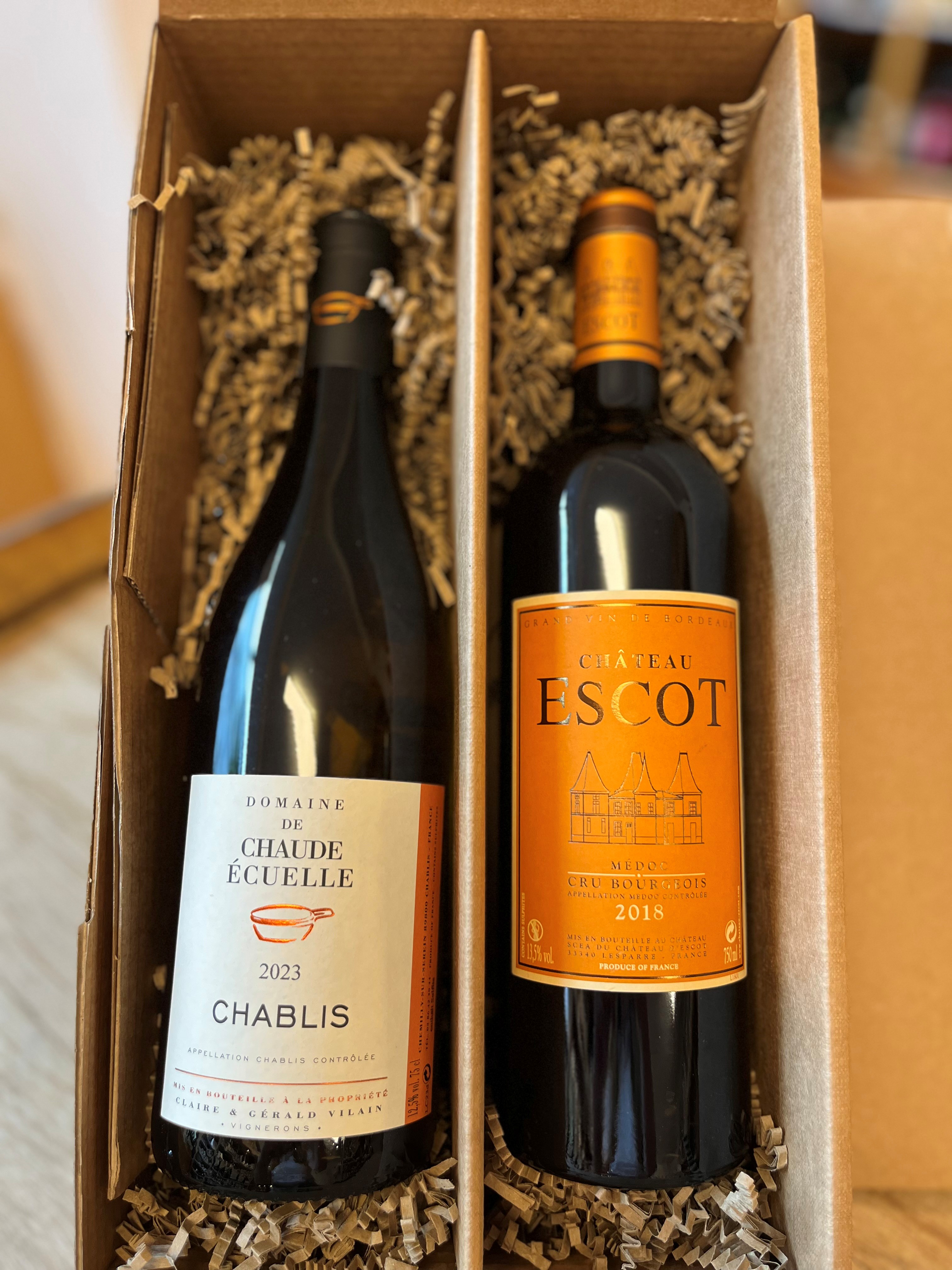 Weinpräsent „Französische Klassiker“ – Chablis & Médoc