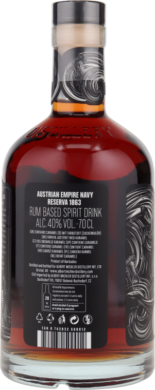 Austrian Empire Navy Rum Reserve 1863 40% vol. 0,7l