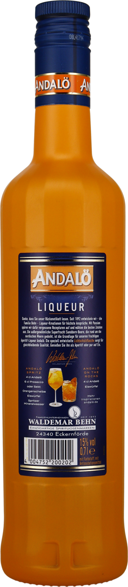 Andalö Original 15% vol. Sanddorn Likör 0,7 l