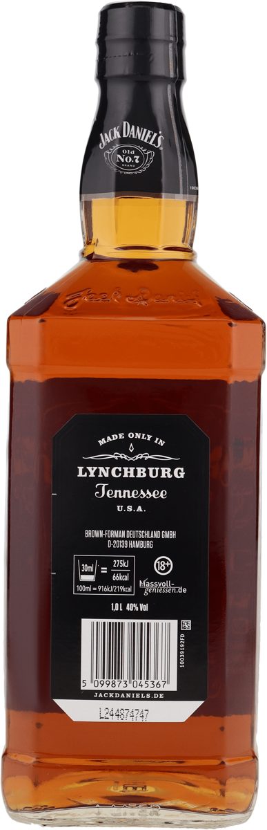 Jack Daniel's No. 7 40% vol. Tennessee Whiskey 1,0 l