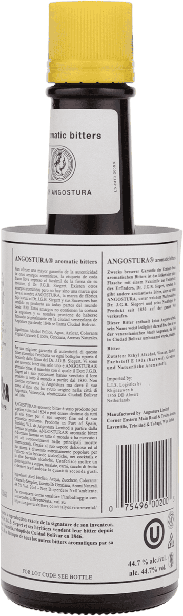 Angostura Aromatic Bitters 44,7% vol. aus Trinidad 0,2l