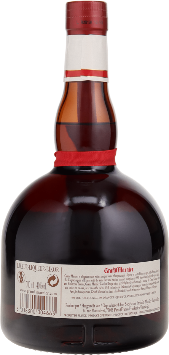 Grand Marnier Liqueur 40% vol. Cordon Rouge - Orangenlikör mit Cognac 0,7 l