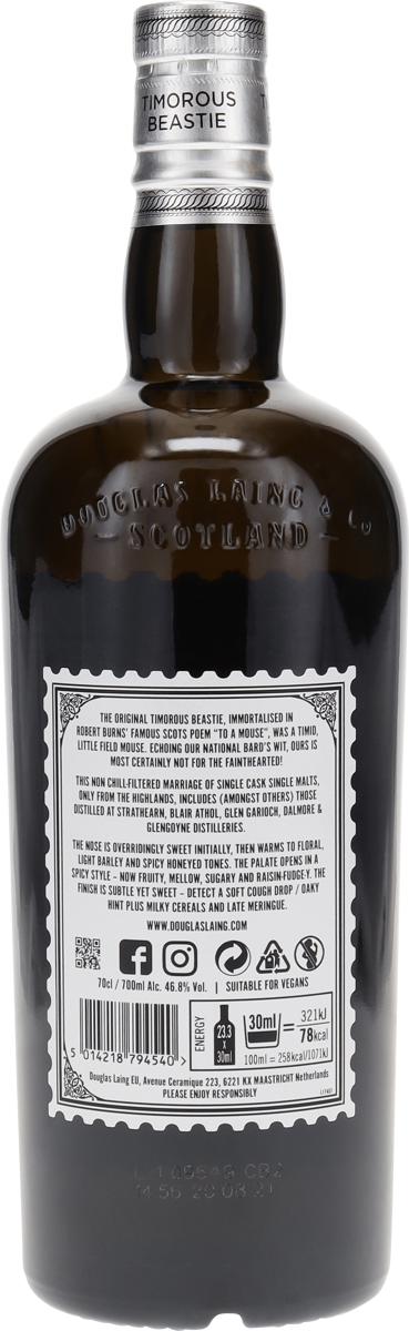 Timorous Beastie Highland blended Scotch Malt 46,8%vol. 0,7l