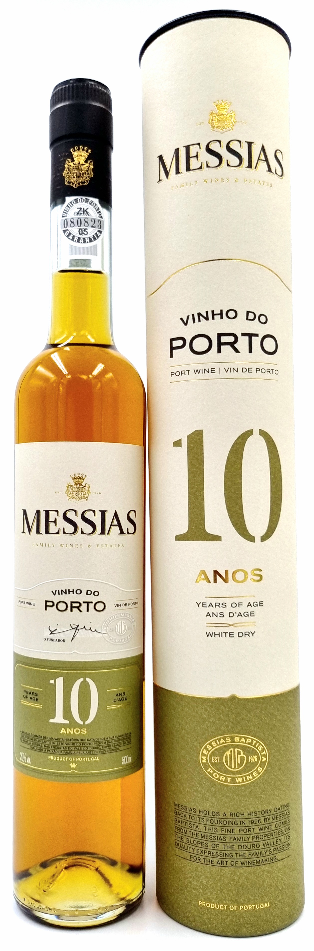 Portwein Messias Anos 10 White Dry 0,5 l
