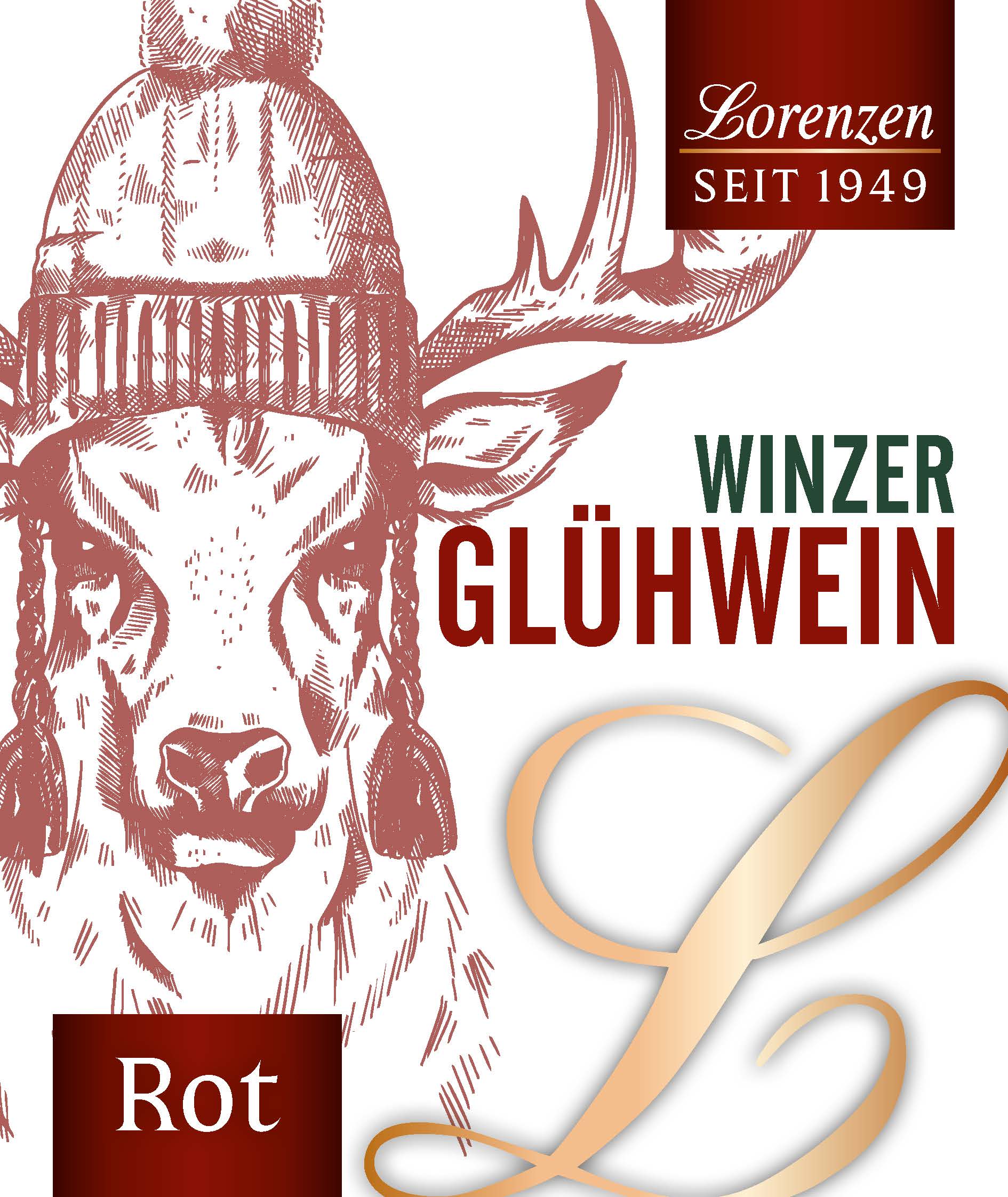 Winzer Glühwein ROT Edition Lorenzen  Rheinhessen 1,0 l