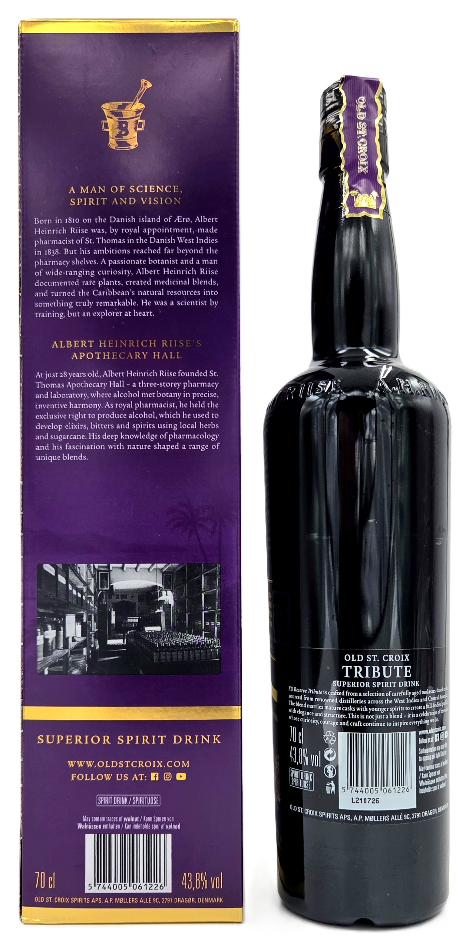 Old St. Croix XO Reserve Tribute 43,8% vol. 0,7 l