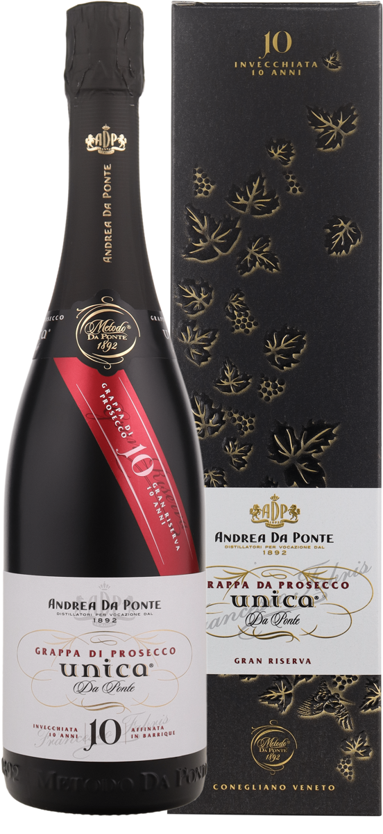 Andrea da Ponte 10 Annate Unica 40% vol. Grappa di Prosecco 0,7 l