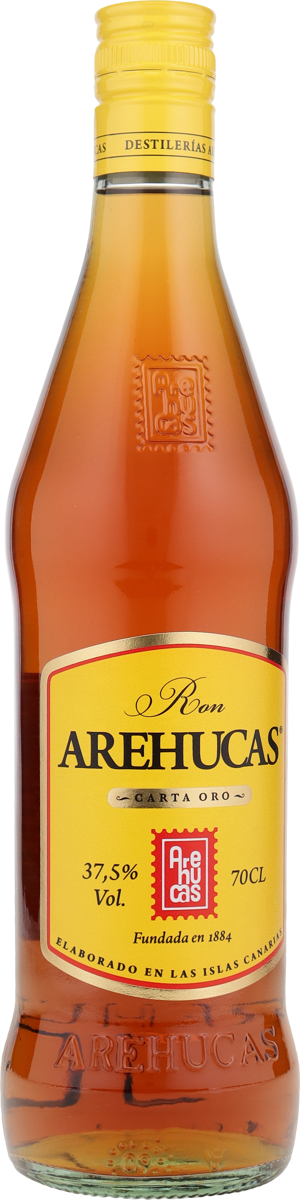 Arehucas Carta Oro Rum von den kanarischen Inseln 37,5% vol. 0,7 l