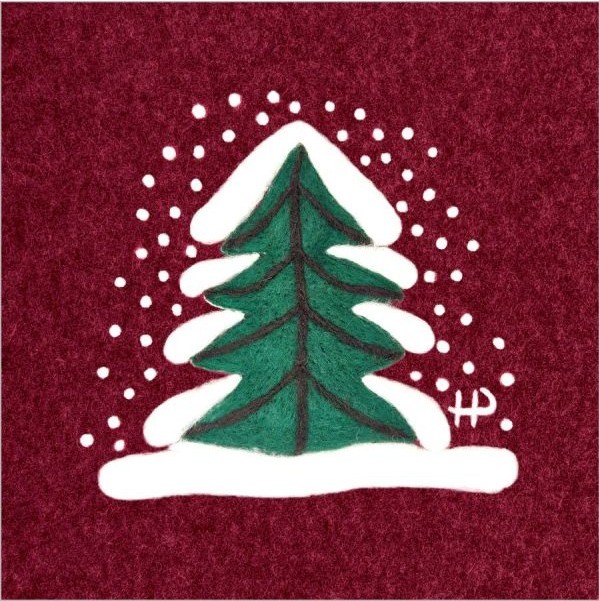 PPD Design Serviette "Tanne im Schnee" 12,5x12,5cm Stk.