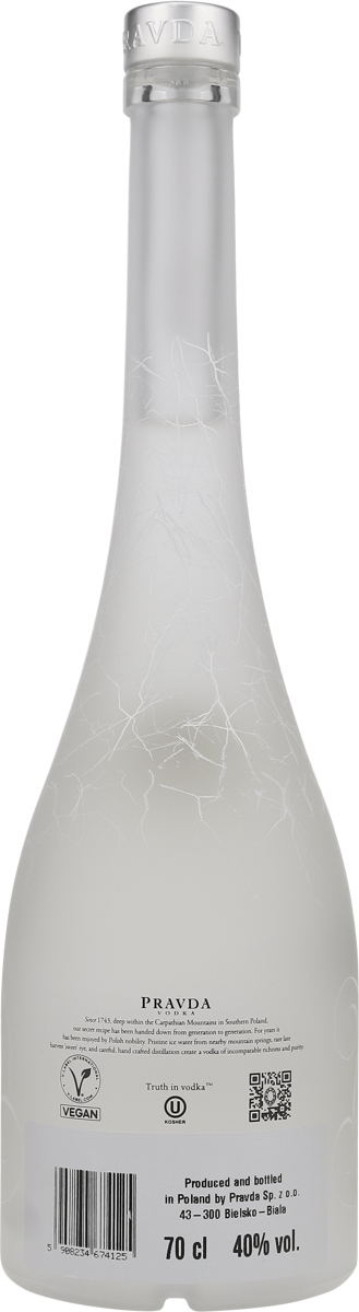 Pravda Wodka 40% vol. aus Polen 0,7 l