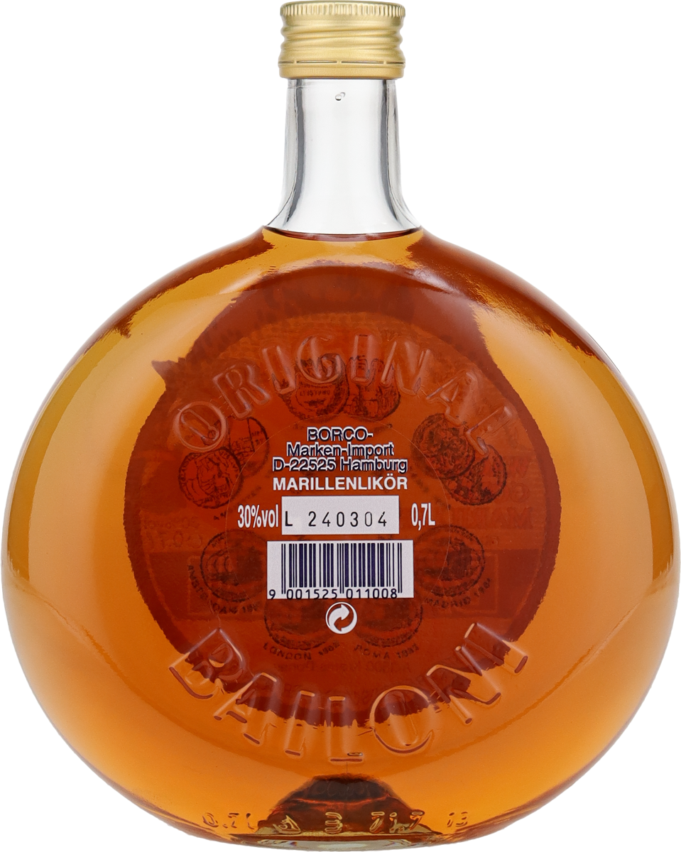 Bailoni Marillenlikör 30% vol. Wachauer Gold-Marillenliqueur 0,7 l