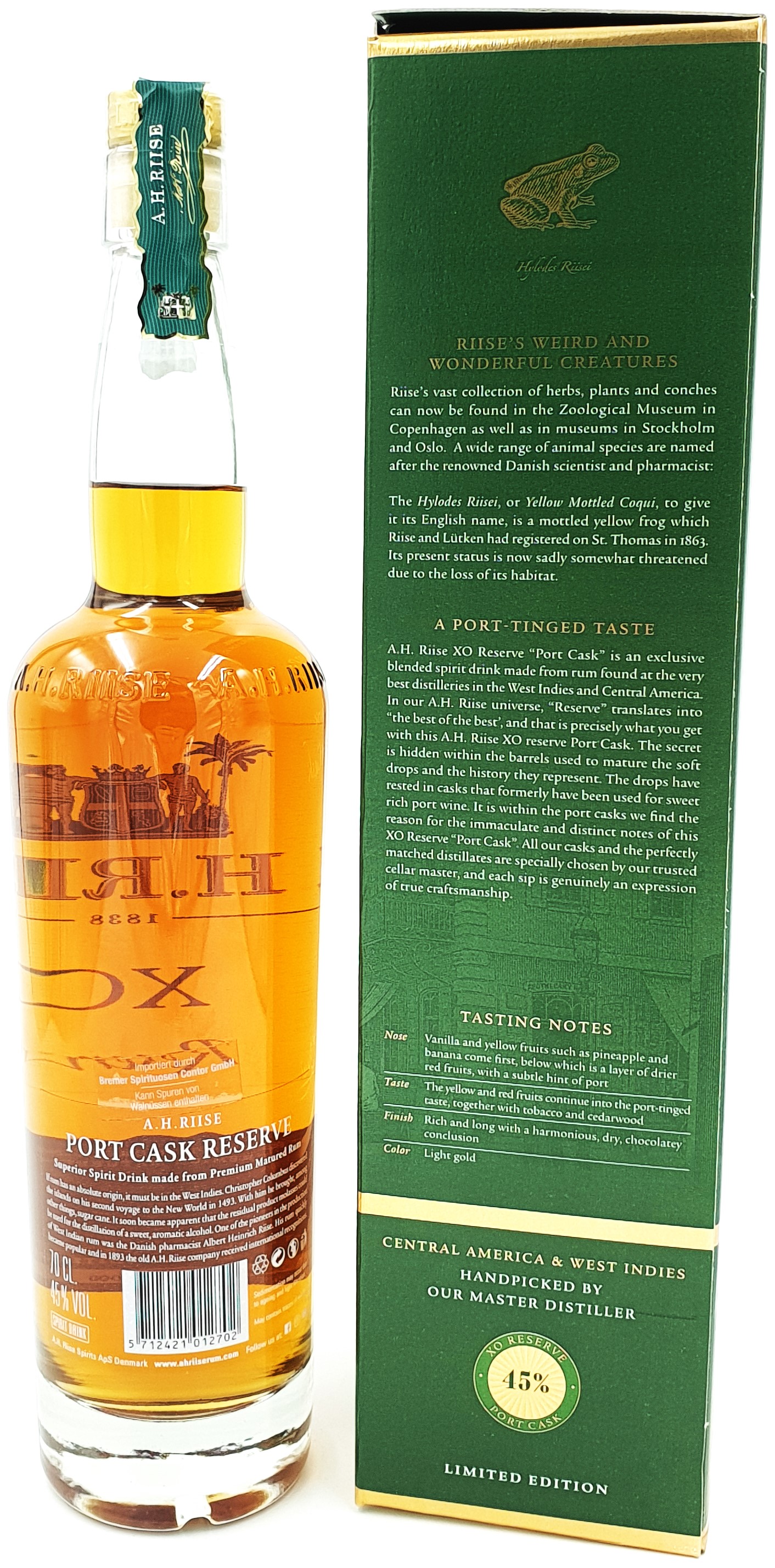 A.H. Riise XO Reserve Port Cask 45 % vol. 0,7l