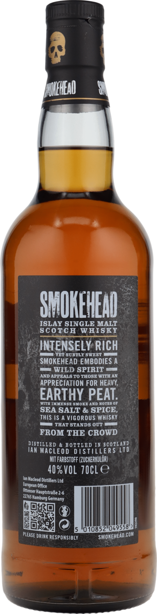 Smokehead Peated 43% vol. Scotch Islay Malt Whisky 0,7l