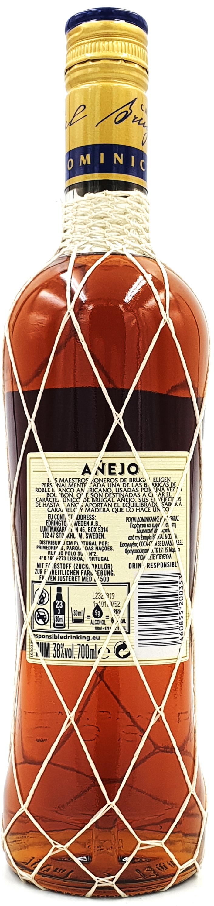 Brugal Anejo Ron Superior 38%vol. 0,7l Puerto Plata Dominikanische Republik