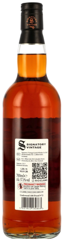 Signatory Vintage Linkwood 2011 12 Jahre Single Malt Scotch Whisky 100 Proof Edition 57,1% vol. 0,7l