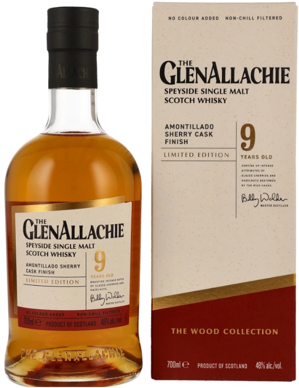 GlenAllachie 9 Jahre Single Speyside Malt Ammontillado Sherry Finesh Limited Edition 48% vol. 0,7 l