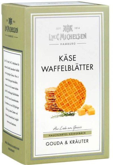 L.W.C. Michelsen Käse-Waffelblätter mit Gouda & Kräuter 100 g