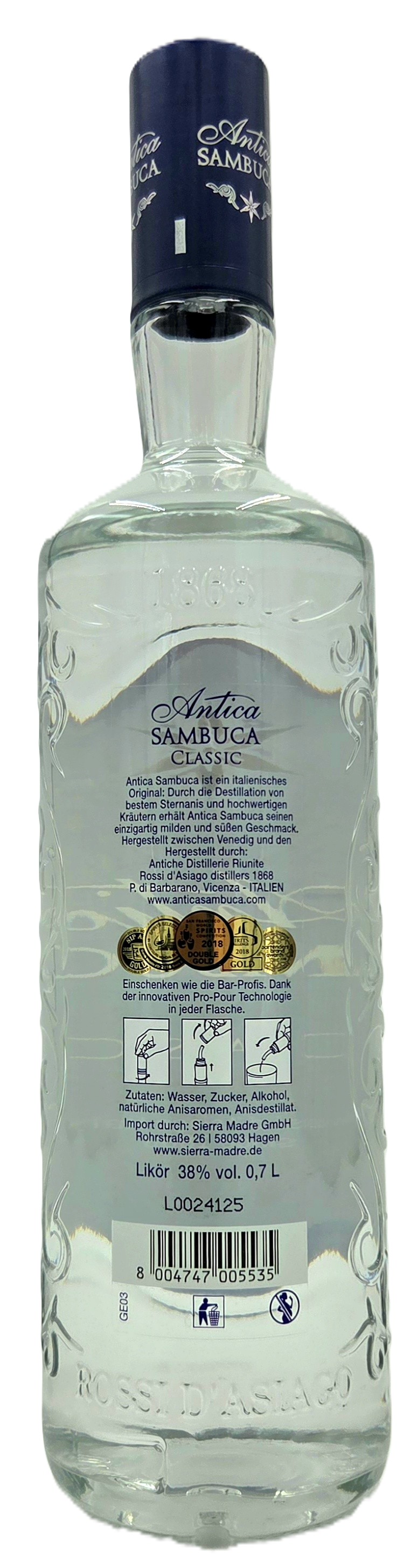 Antica Sambuca ClassiC 38% vol. 0,7l