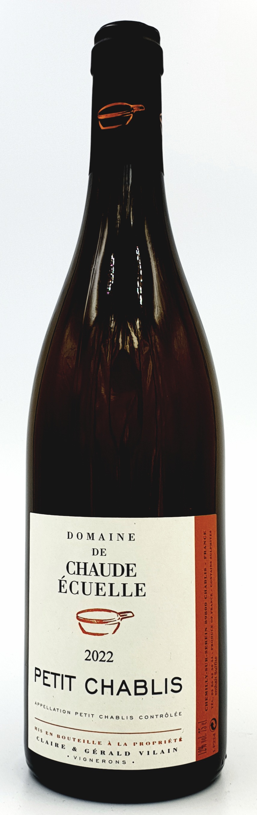 Domaine de Chaude Écuelle Petit Chablis AOP Burgund Frankreich 0,75 l