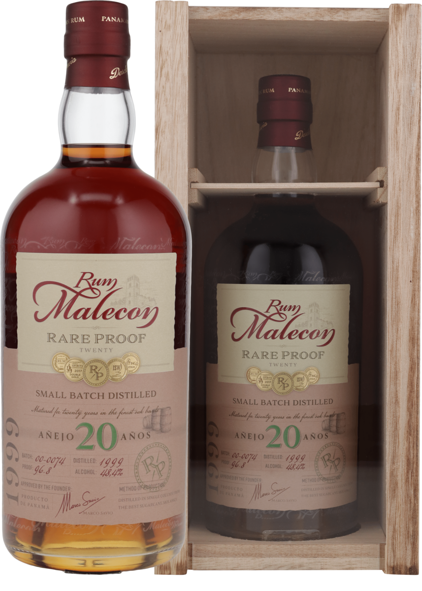 Malecon Rare Proof 20 Jahre 48,4% vol. Rum aus Panama 0,7 l