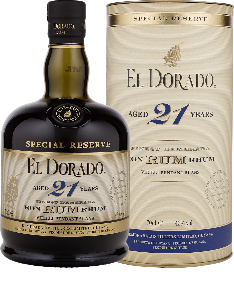 El Dorado 21 Jahre Special Reserve 43% vol. Rum aus Guyana 0,7 l