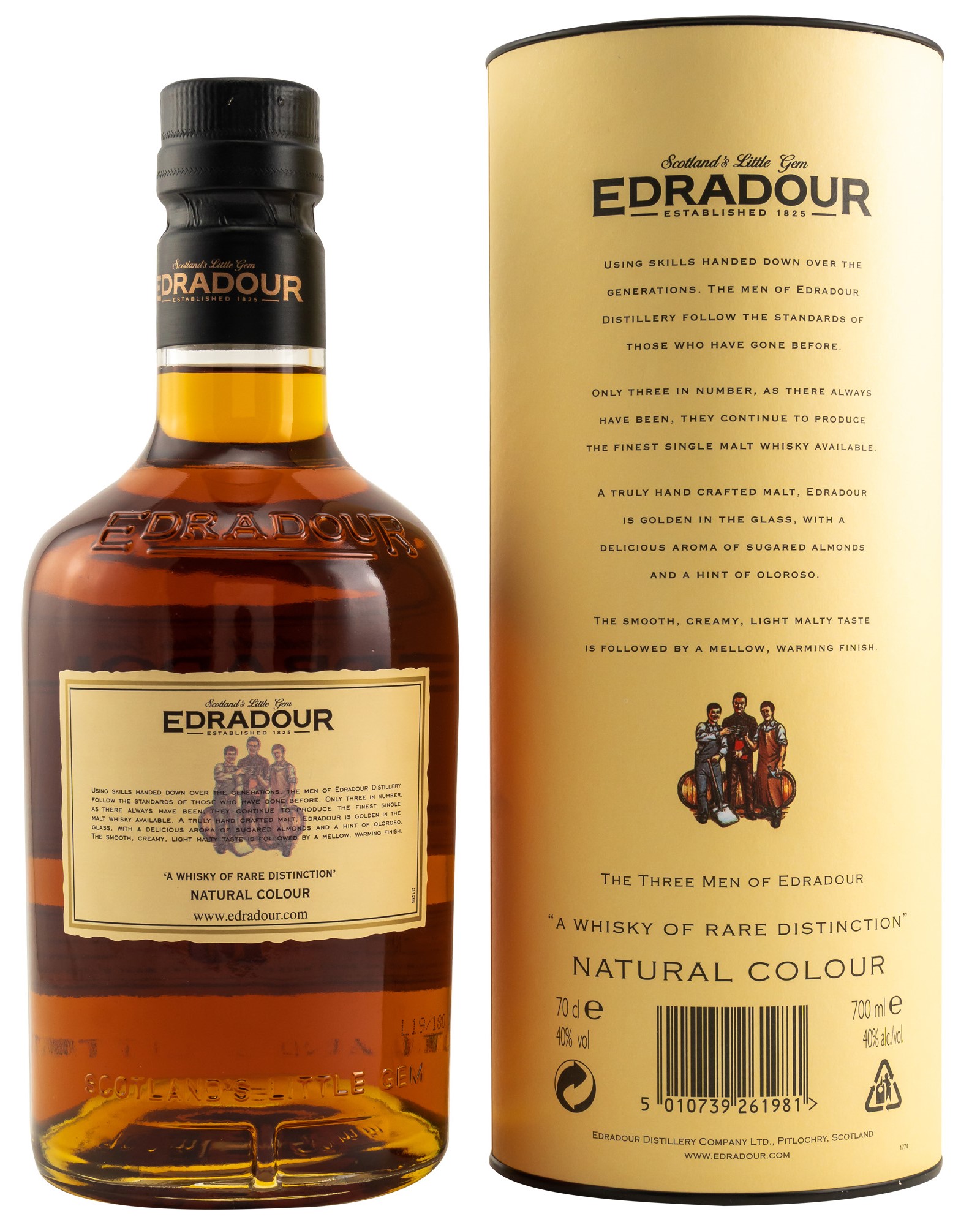 Edradour 10 Jahre Highland Single Malt Whisky 40% vol. 0,7l