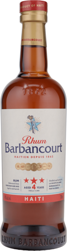 Barbancourt 3 Sterne Rhum Agricole Haiti 4 Jahre 40% vol. 0,7l