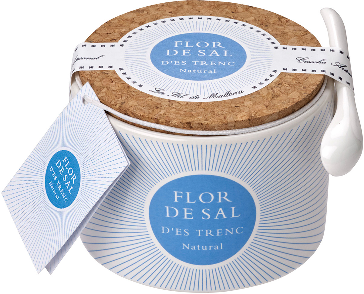 Flor de Sal d'es Trenc Natural Keramikdose BIO 100 g