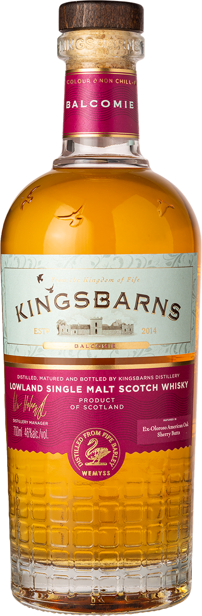Kingsbarns Balcomie 46% vol. Lowland Single Malt 0,7l