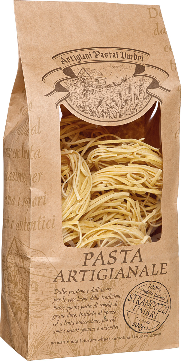 Antico Pastifico Pasta Artigianale Strangozzi Umbri Nudelnester Umbrien Italien 500 g