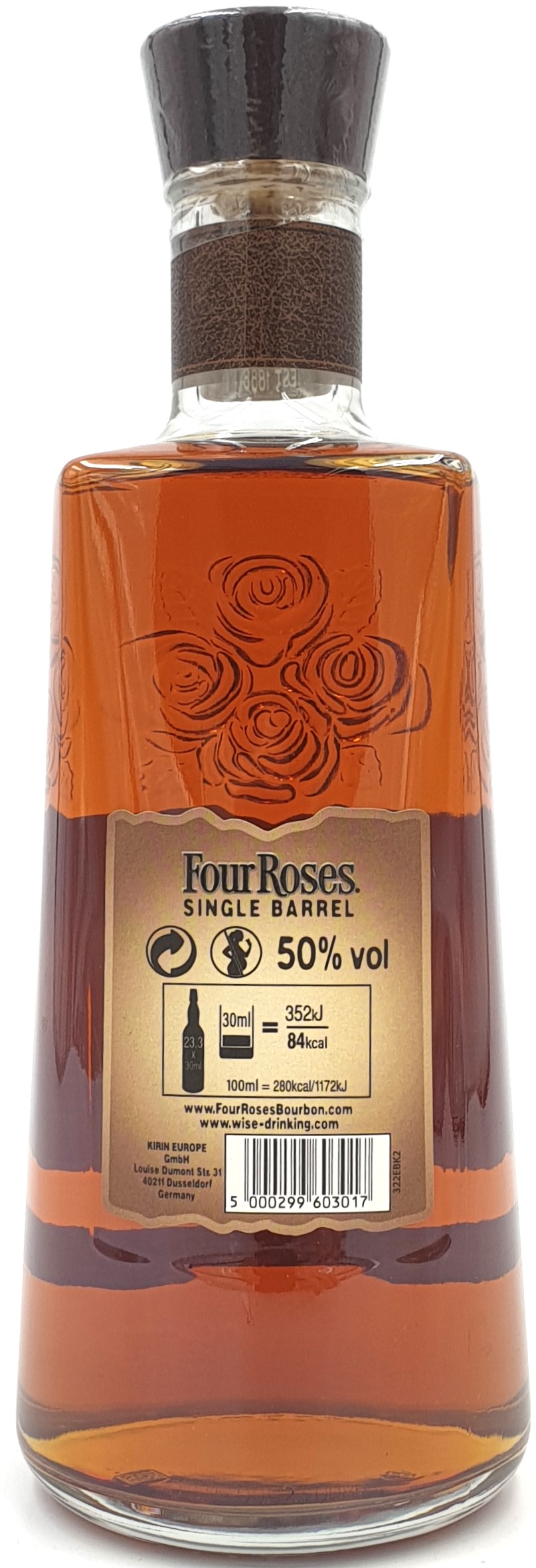 Four Roses Single Barrel 50% vol. Kentucky Bourbon Whiskey 0,7 l