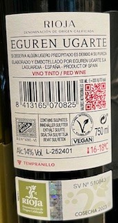 Eguren Ugarte Cosecha DOCa Rioja Alavesa Spanien 0,75 l