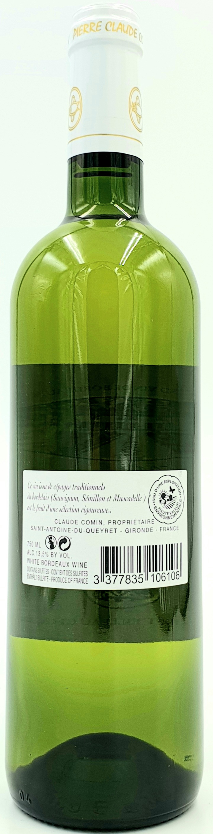 Château La Commanderie de Queyret Entre-deux-Mers Blanc AOP Bordeaux Frankreich 0,75 l