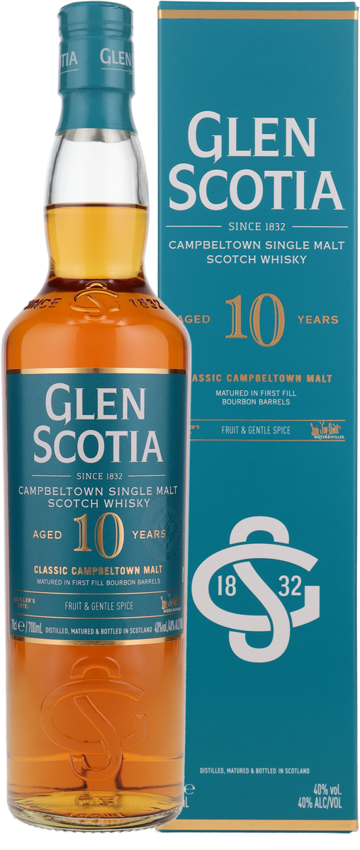 Glen Scotia 10 Jahre Unpeated 40% vol. Campbeltown Single Malt Whilsky 0,7l