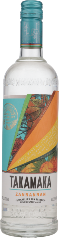 Takamaka Pineapple Liqueur auf Rum Basis 25% vol. Seyschellen 0,7 Ltr.