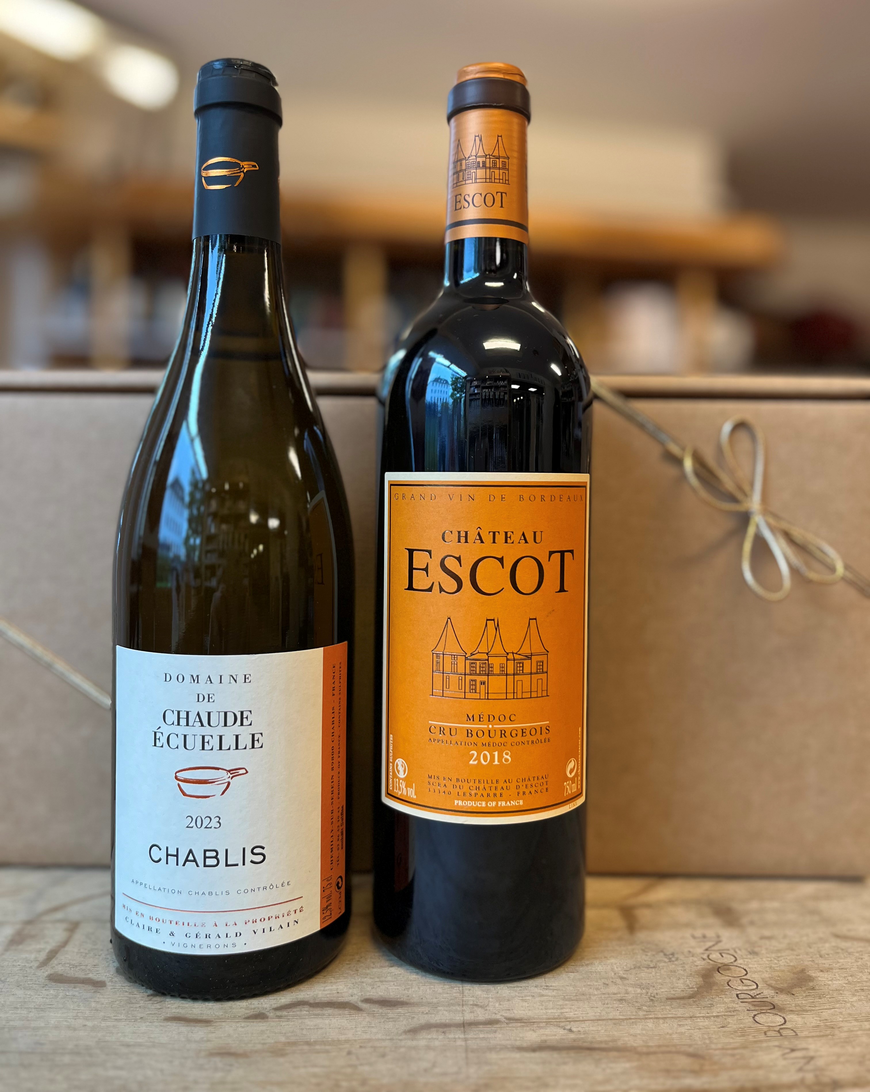 Weinpräsent „Französische Klassiker“ – Chablis & Médoc