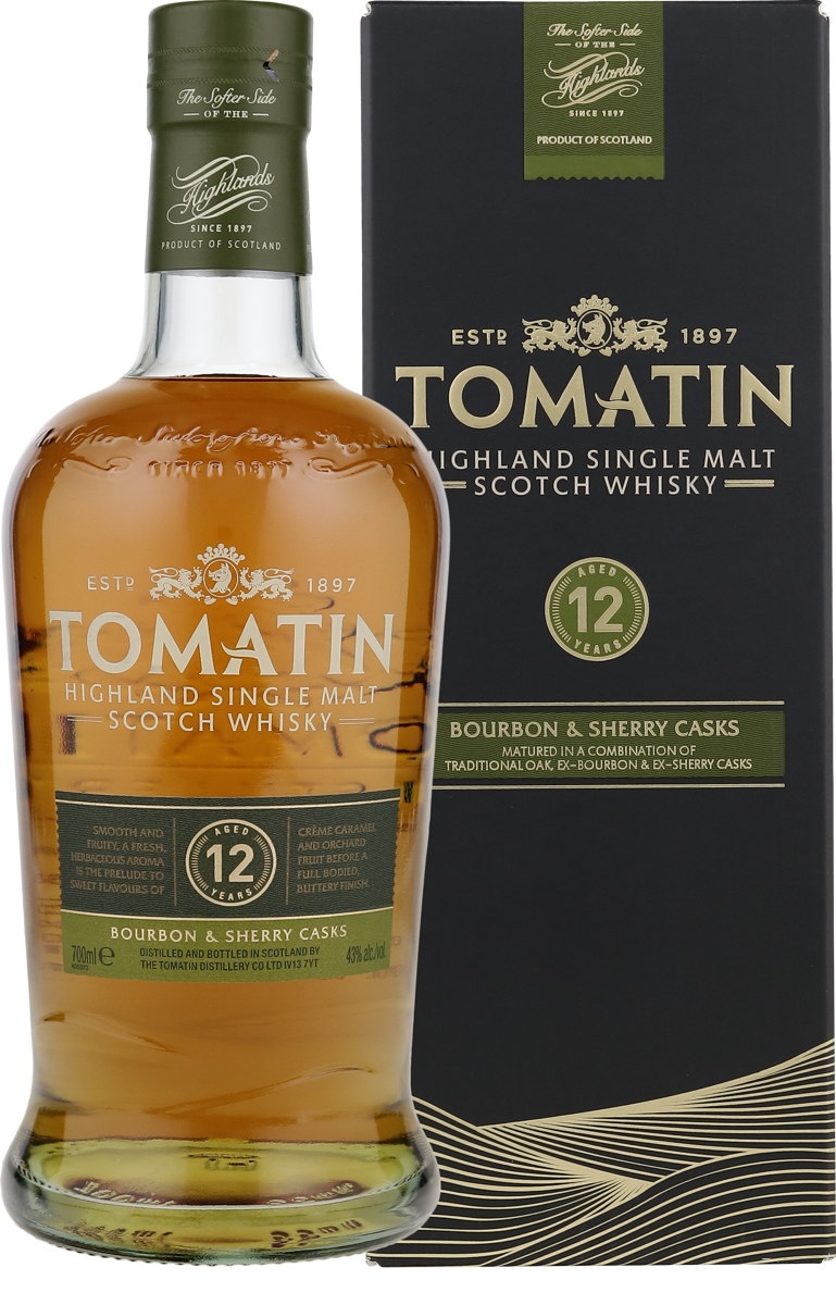 Tomatin 12 Years 43% vol. Highland Single Malt Whisky 0,7l
