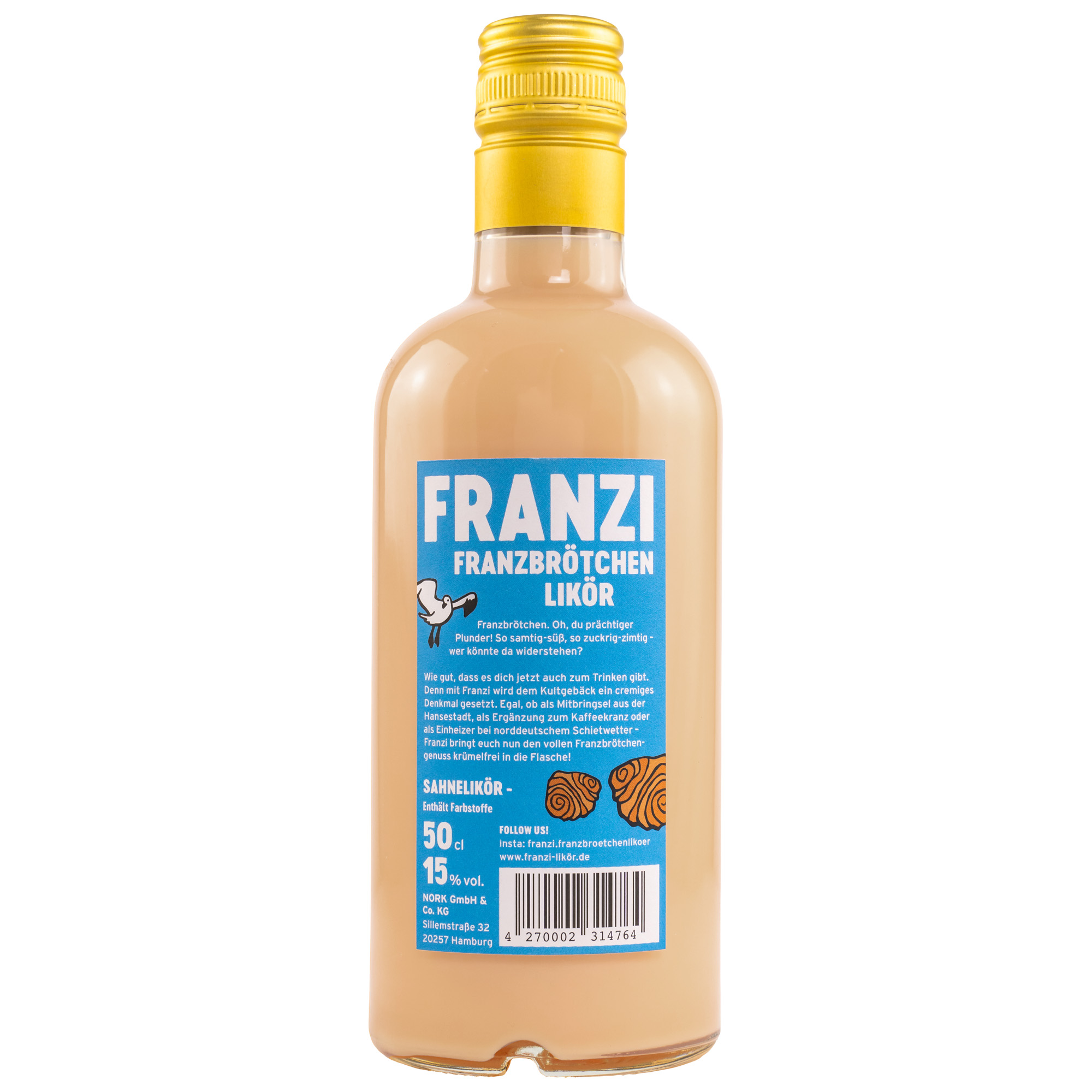 Franzi Franzbrötchenlikör 15% vol. 0,5l