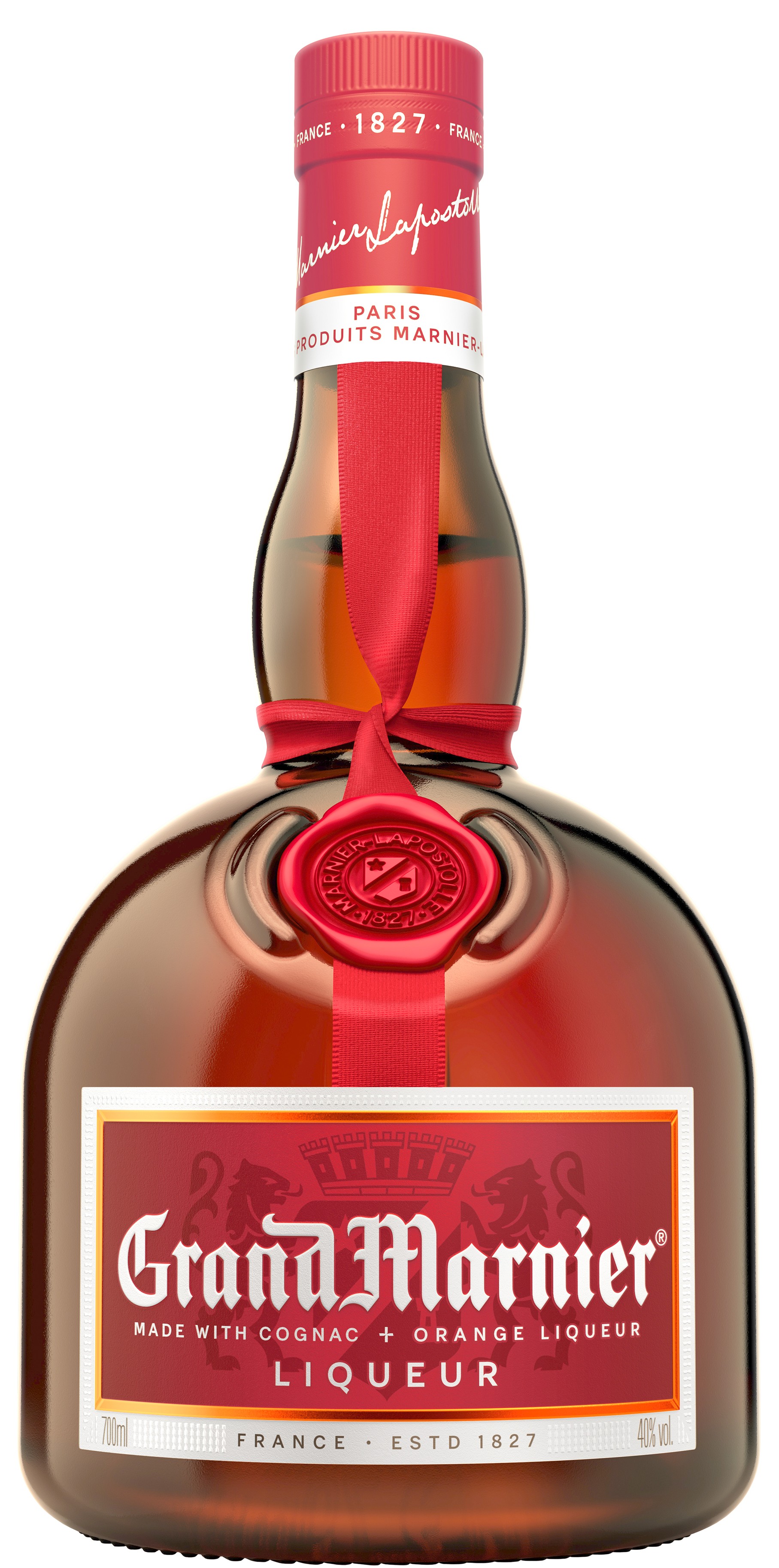 Grand Marnier Liqueur 40% vol. Cordon Rouge - Orangenlikör mit Cognac 0,7 l