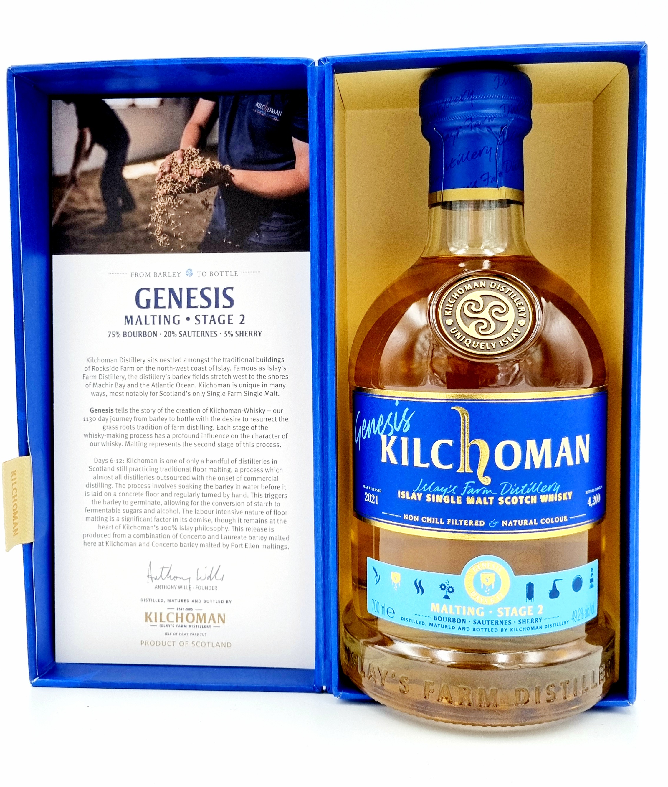 Kilchoman Genesis Limited Edition 49,2% vol. Islay Single Malt Whisky 0,7 l
