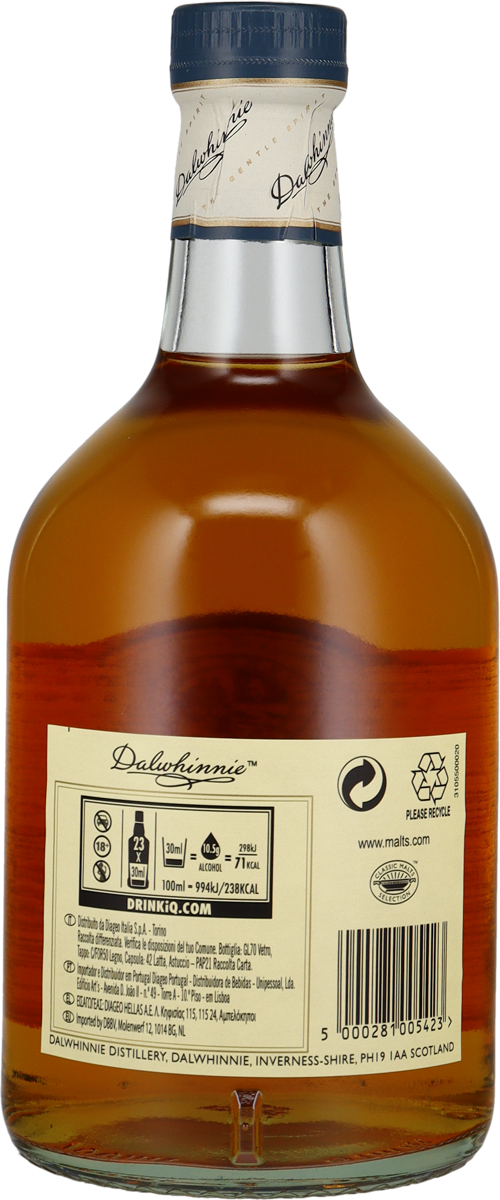 Dalwhinnie 15 Jahre 43% vol. Highland Single Malt 0,7 l