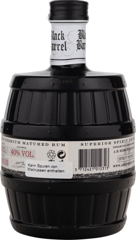 A.H. Riise Black Barrel Navy Spiced Rum 40% vol. 0,7l