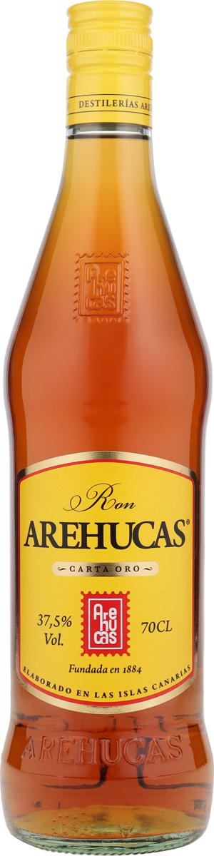 Arehucas Carta Oro Rum von den kanarischen Inseln 37,5% vol. 0,7 l
