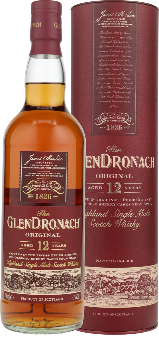 Glen Dronach 12Years Old 43% vol. Highland Single Malt Scotch, Speyside 0,7 l